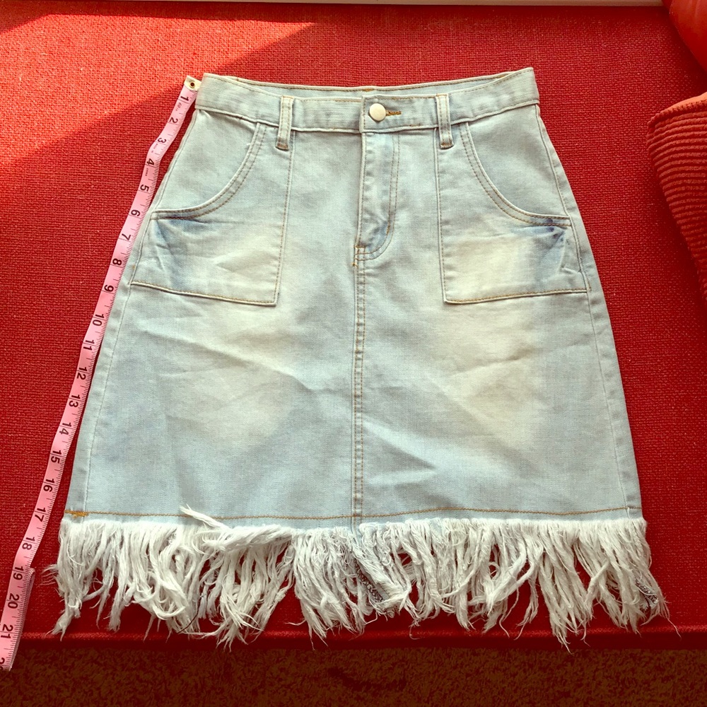 Blue Jean Denim Skirt